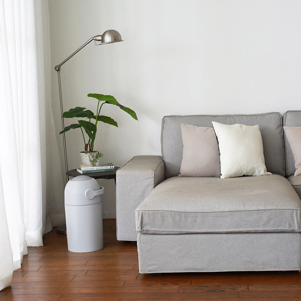 Suteru(ステール) おむつポット スノーグレー ピジョン【6ヶ月レンタル割引あり】