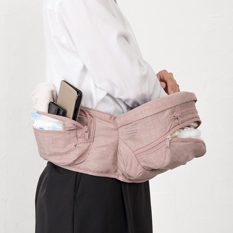 napnap ナップナップ ヒップシート Tran トラン ダブルショルダー シープベージュ 7WAY