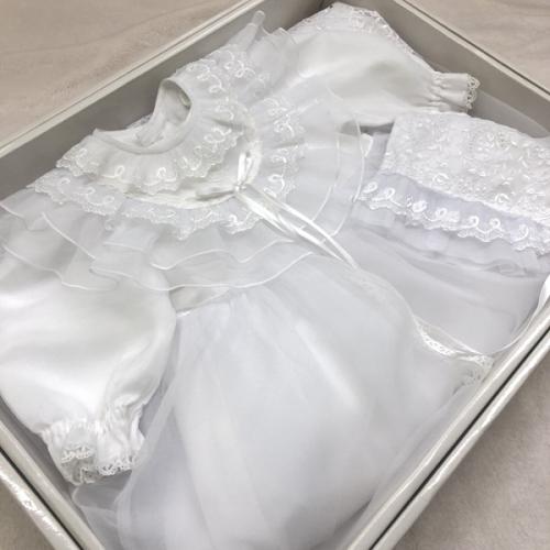 ベビードレス夢見る様な純白のドレス セレモニードレス お宮参り 退院