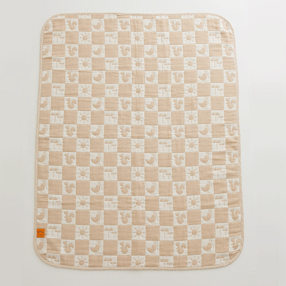 プリエール オーガニックコットン「コパン」5重ガーゼケット ベビーサイズ ニシザキ