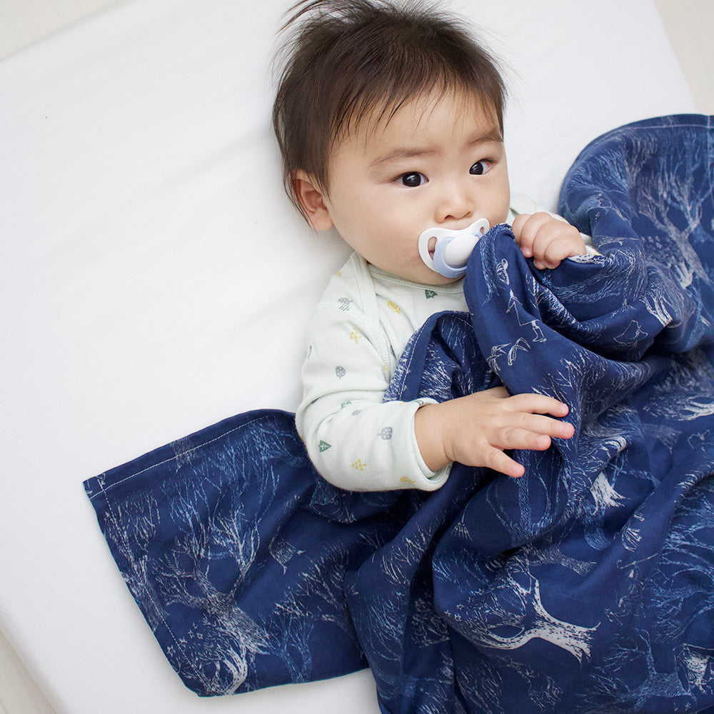 MOOMIN BABY ムーミン マルチガーゼケット フォレスト ニシザキ