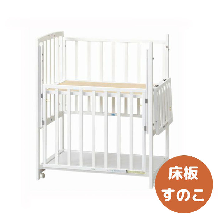 コンパクトベッドツーオープン(収納棚付)(床板すのこ)【ミニベッド】 RY-211 ヤマサキ