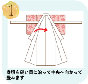 着物の畳み方1
