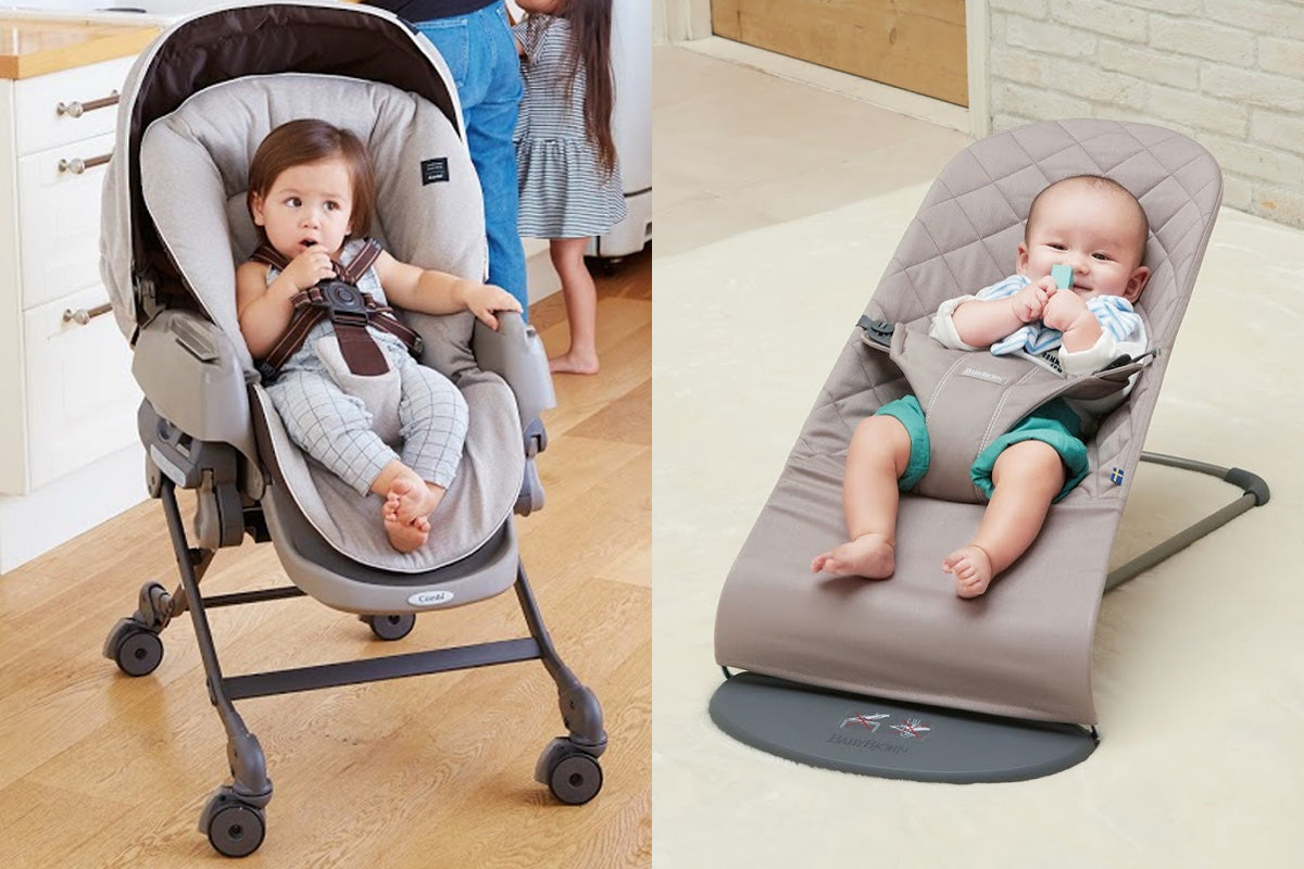 徹底比較】ハイローチェアとバウンサーは似ているようで全くの別物