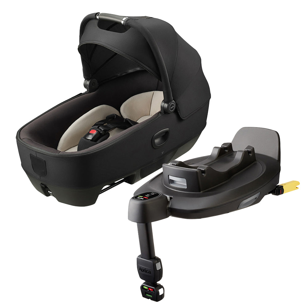キャリーコット & カーベッド (ベース付き) アップリカ 新生児から R129適合