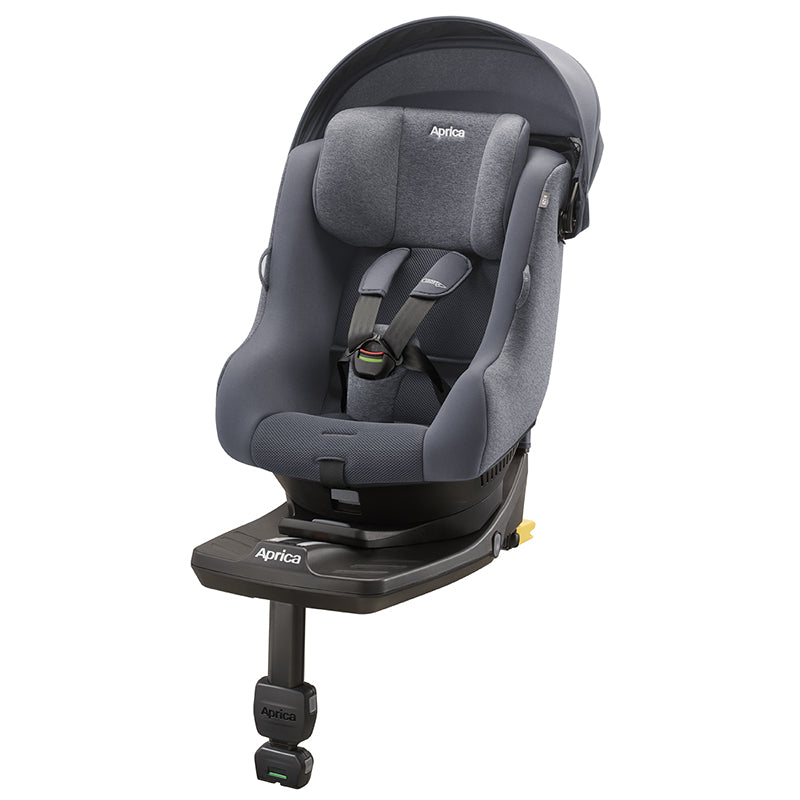 クルリラ プラス ライト AB ネイビー アップリカ 回転式 ISOFIX 新生児から4歳頃