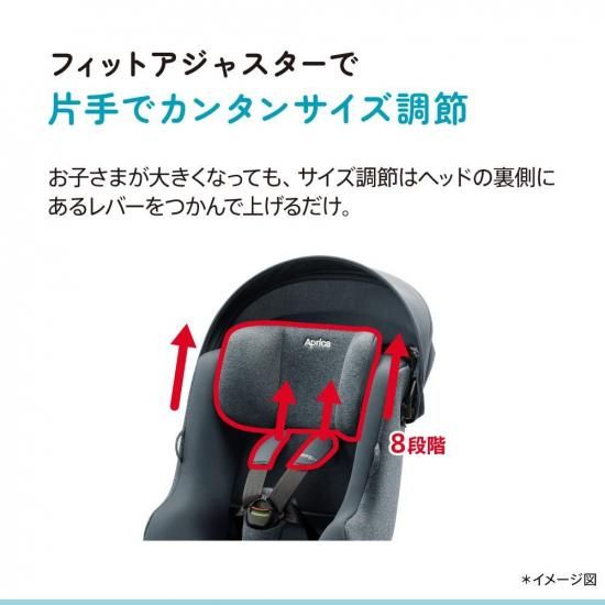 クルリラ プラス ライト AB ネイビー アップリカ 回転式 ISOFIX 新生児から4歳頃