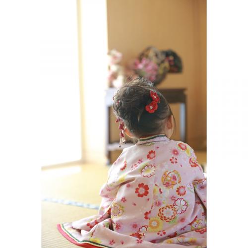 初節句 ベビー 着物 女の子 お姫さま 十二単風衣装 赤 ピンク 薄