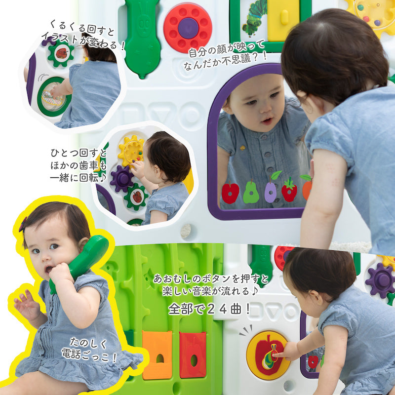日本育児 - ベビーサークル　はらぺこあおむしミュージカルキッズランドDX Amazon.co.jp: 日本育児 ベビーサークル はらぺこあおむし