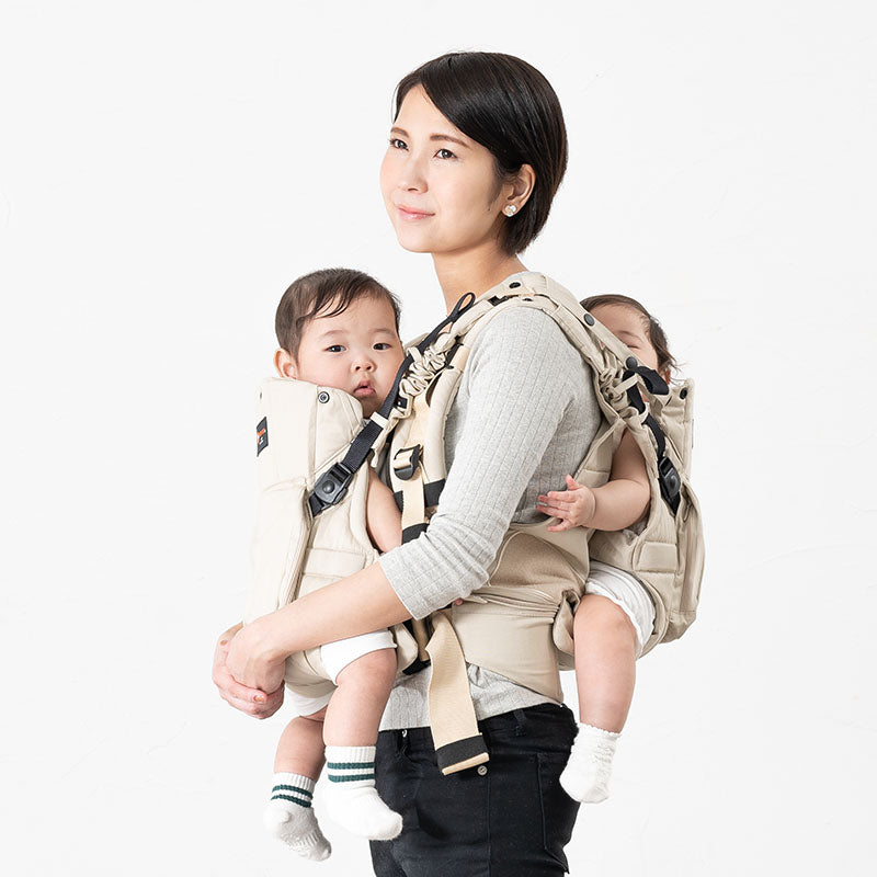 napnap ナップナップ　ふたご　抱っこひも ベージュ napnap ナップナップ ふたご抱っこひも – ベビー用品レンタル