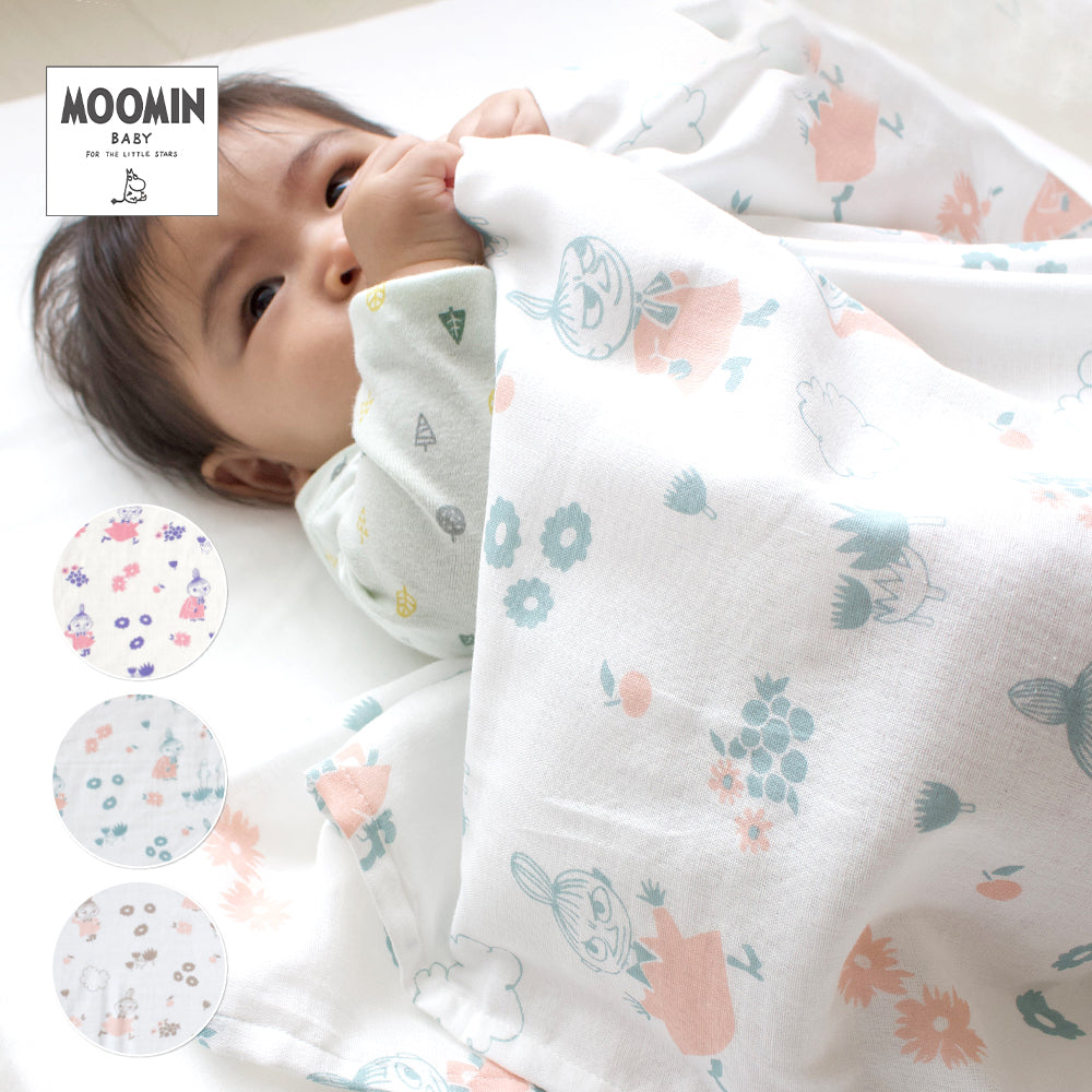 MOOMIN BABY ムーミン マルチガーゼケット ミイとお花