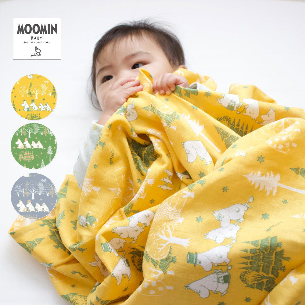 MOOMIN BABY ムーミン マルチガーゼケット 星と森