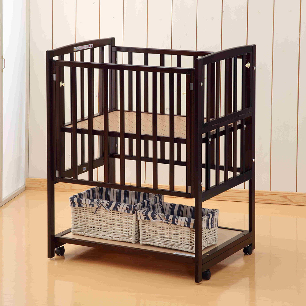 コンパクトベッドツーオープン(収納棚付)【ミニベッド】 DY-211