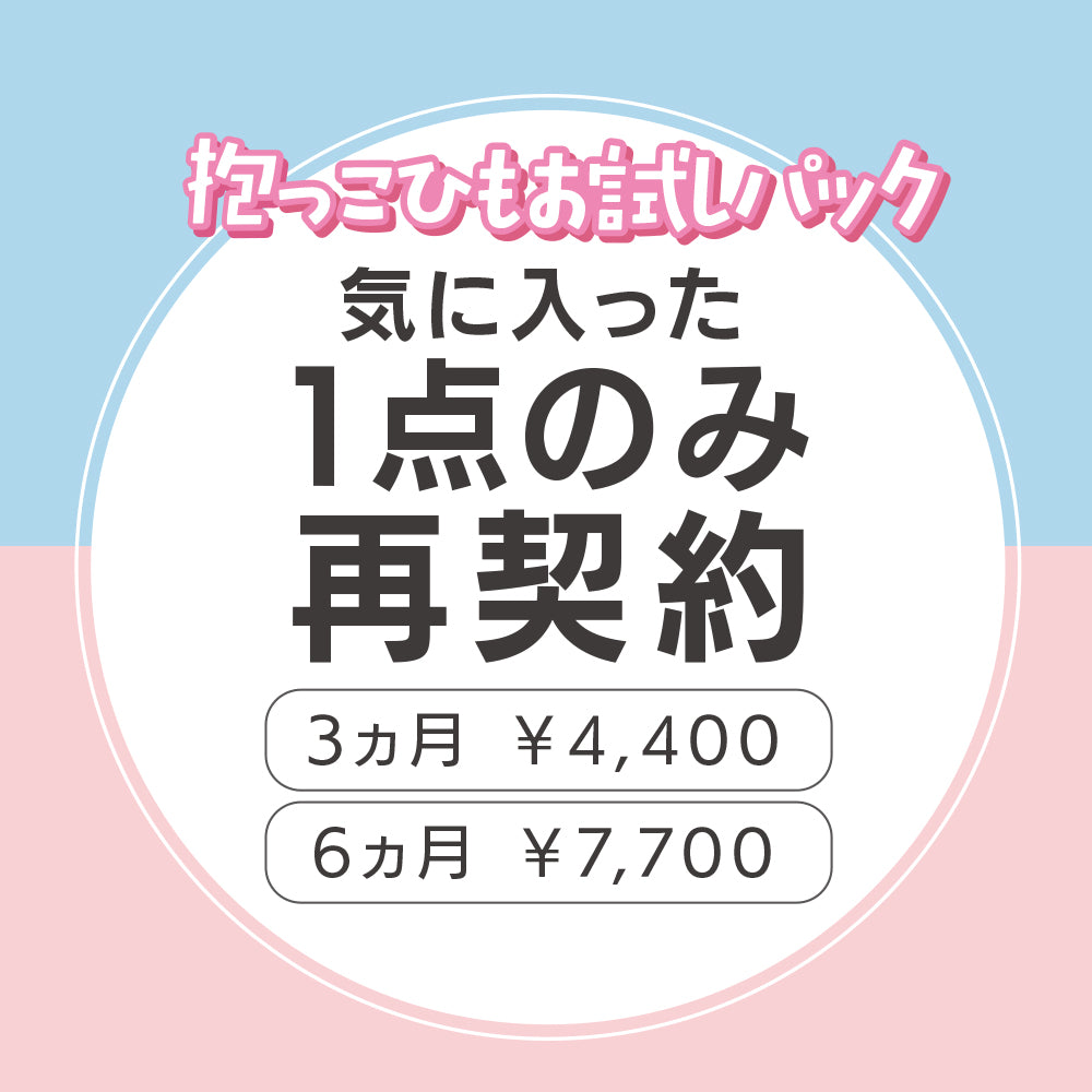 【レンタル1点再契約】お試し抱っこひも3点セットご利用者様専用(お届けはありません。現金払い不可)