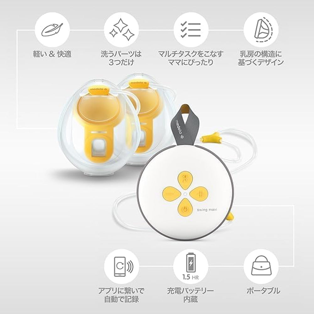 スイングマキシ ハンズフリー電動さく乳器 メデラ – ベビー用品