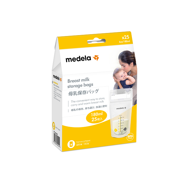 メデラ　母乳保存バック　180ml(25枚入)